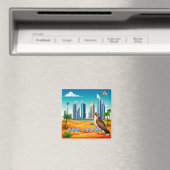 🌴 Abu Dhabi Reise Souvenir Erinnerungsstück 🕌 Magnet (In Situ (Geschirrspüler))