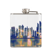 Abu Dhabi Skyline Flachmann (Rückseite)