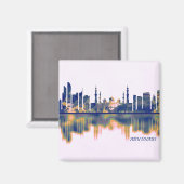 Abu Dhabi Skyline Magnet (Vorderseite/Rückseite)