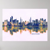Abu Dhabi Skyline Poster (Vorne)