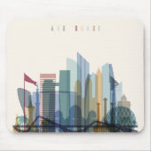 Abu Dhabi, Stadt-Skyline Arabische Emirates | Mousepad (Vorne)