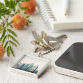 Abu Dhabi, Stadt-Skyline Arabische Emirates | Schlüsselanhänger (Seite)