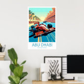 Abu Dhabi Travel Print Wall Abu Dhabi Circuit Poster (Heimbüro)