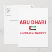 Abu Dhabi UAE Designs Postkarte (Vorne/Hinten)