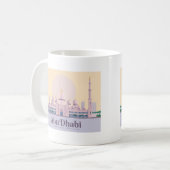 Abu Dhabi UAE Pastel Travel Kaffeetasse (Vorderseite Links)