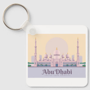 Abu Dhabi UAE Pastel Travel Schlüsselanhänger