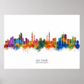 Abu Dhabi UAE Skyline Poster (Vorne)