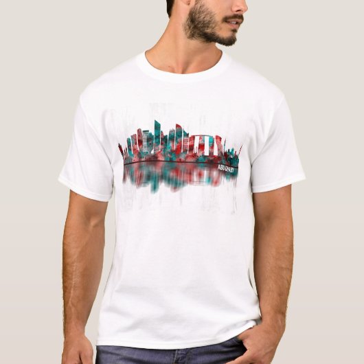 Abu Dhabi UAE Skyline T-Shirt (Vorderseite)