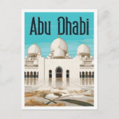 Abu Dhabi UAE Vintage Travel Postkarte (Vorderseite)