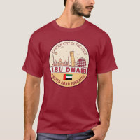 Abu Dhabi United Arab Emirates City Skyline Emblem