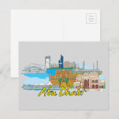 Abu Dhabi, Vereinigte Arabische Emirate Bekannte S Postkarte (Vorne/Hinten)