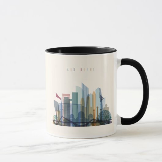 Abu Dhabi, Vereinigte Arabische Emirate| City Skyl Tasse (Rechts)