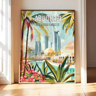 Abu Dhabi Vereinigte Arabische Emirate Poster Kuns