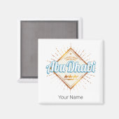 Abu Dhabi Vereinigte Arabische Emirate Vintage VAE Magnet (Vorderseite/Rückseite)
