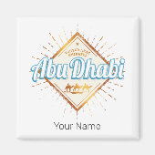 Abu Dhabi Vereinigte Arabische Emirate Vintage VAE Magnet (Vorne)