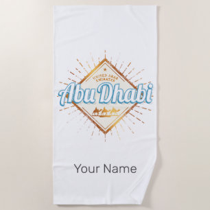 Abu Dhabi Vereinigte Arabische Emirate Vintage VAE Strandtuch