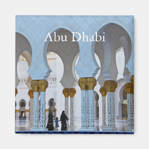 Abu Dhabi Vintage Reise Tourismus Magnet