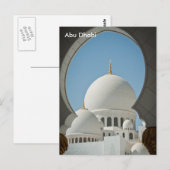 Abu Dhabi Vintage Reise Tourismus und Postkarte (Vorne/Hinten)