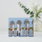 Abu Dhabi Vintage Travel Tourism Ad Postkarte (Stehend Vorderseite)