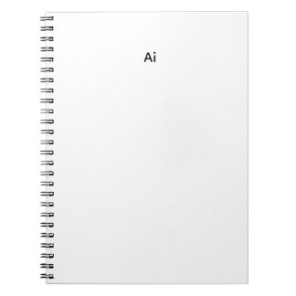Abu Silk AI Logo Kybernetisches Spiralnotizbuch Notizblock
