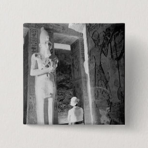 Abu Simbel Ägypten, Tourist im Tempel (NR) Button