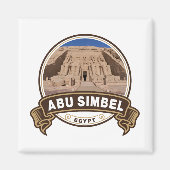 Abu Simbel Egypt Abzeichen Magnet (Vorne)