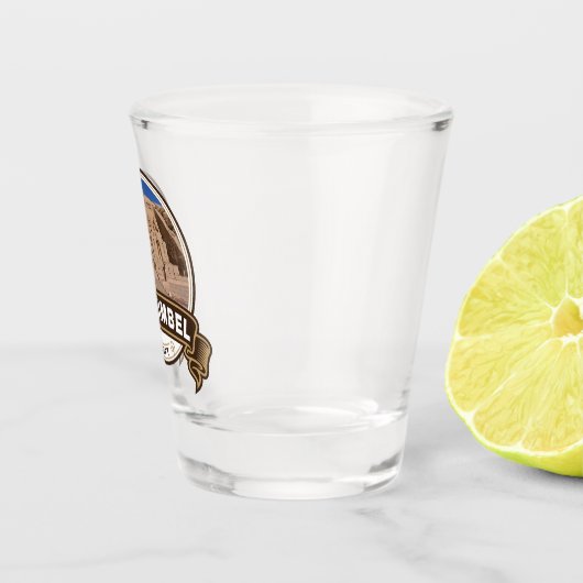 Abu Simbel Egypt Abzeichen Schnapsglas (Rechts)