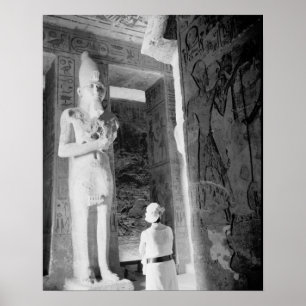 Abu Simbel Egypt, Tourist in Temple (NR) Poster