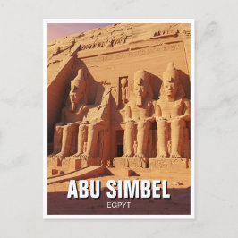 Abu Simbel Egypt Travel Postkarte
