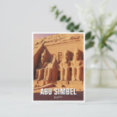 Abu Simbel Egypt Travel Postkarte (Stehend Vorderseite)