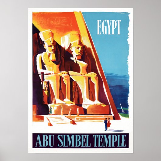Abu Simbel Egypt Vintage Poster (Vorne)