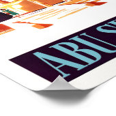 Abu Simbel Egypt Vintage Poster (Ecke)