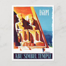 Abu Simbel Egypt Vintage Postkarte