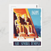Abu Simbel Egypt Vintage Postkarte (Vorne/Hinten)