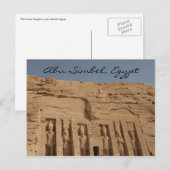 abu simbel großartiger Tempel Postkarte (Vorne/Hinten)