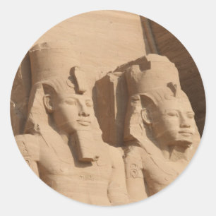 abu simbel kings runder aufkleber