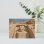 abu simbel one pharoah postkarte (Stehend Vorderseite)