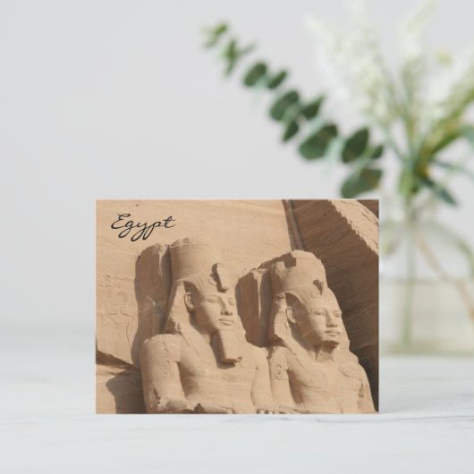 abu simbel pharoah postkarte (Stehend Vorderseite)