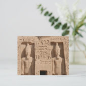 Abu-Simbel-Schriftzeichen Postkarte (Stehend Vorderseite)