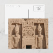 Abu-Simbel-Schriftzeichen Postkarte (Vorne/Hinten)