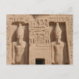 Abu-Simbel-Schriftzeichen Postkarte