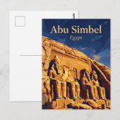 Abu-Simbel-Tempel Ägypten Postkarte (Vorne/Hinten)