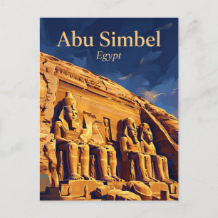 Abu-Simbel-Tempel Ägypten Postkarte