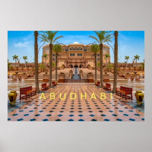 Abudhabi - Palast Poster (Vorne)