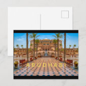 Abudhabi - Palast Postkarte (Vorne/Hinten)