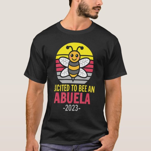Abuela 2023 Bienenzweige als Oma aus Abu T-Shirt (Vorderseite)