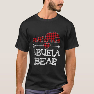 Abuela Bear Christmas Pajama Red Kariert Buffalo F T-Shirt