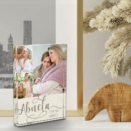 Abuela Calligraphy I Liebe You 3 Foto Creme Brown