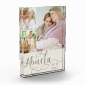 Abuela Calligraphy I Liebe You 3 Foto Creme Brown (Links)