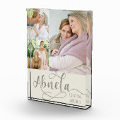 Abuela Calligraphy I Liebe You 3 Foto Creme Brown (Rechts)